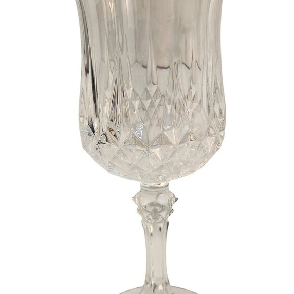 Vintage Crystal Wine Goblets Set Of 2 Elegant Glassware 6.5" Cristal d'Arques Wi - Picture 5 of 6